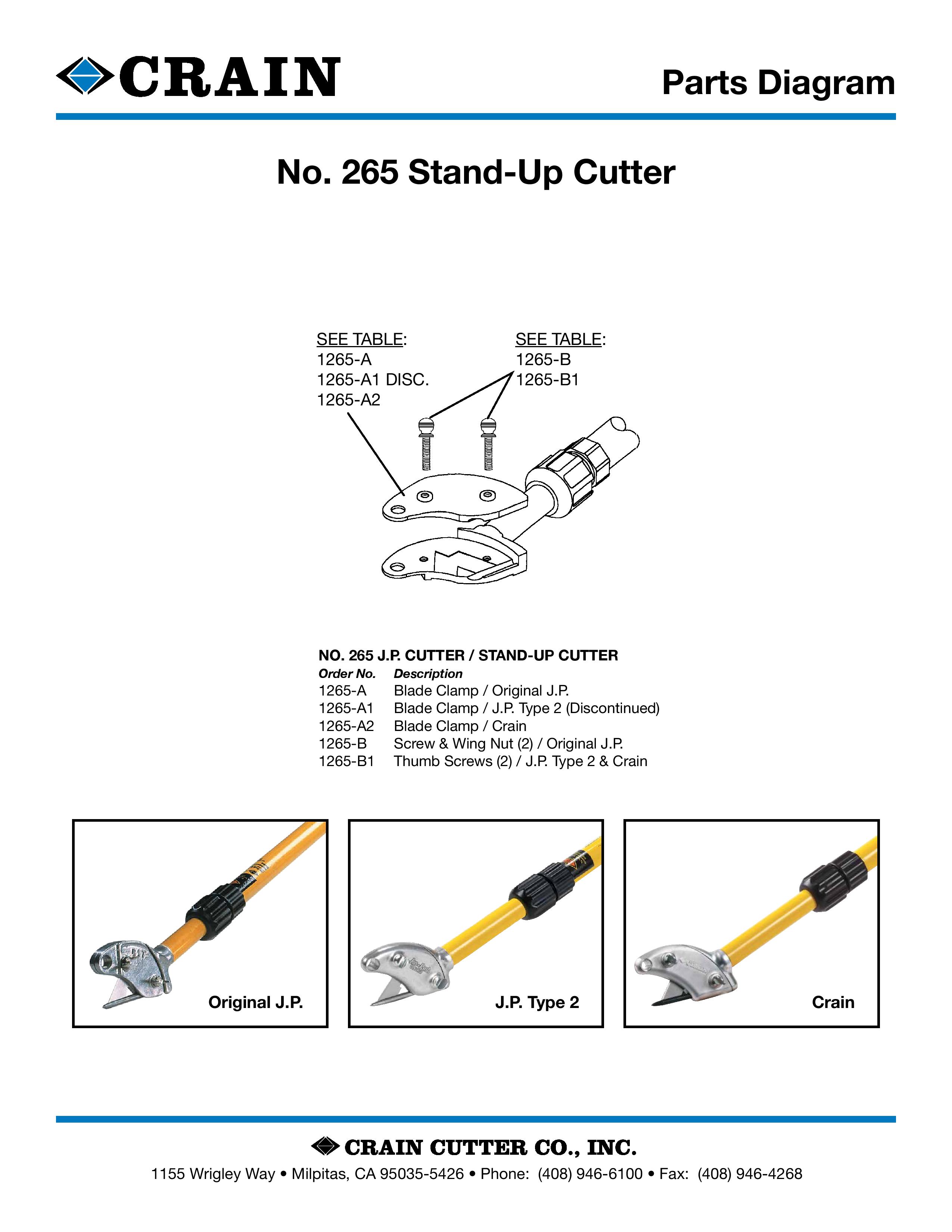 265 Stand-Up Cutter