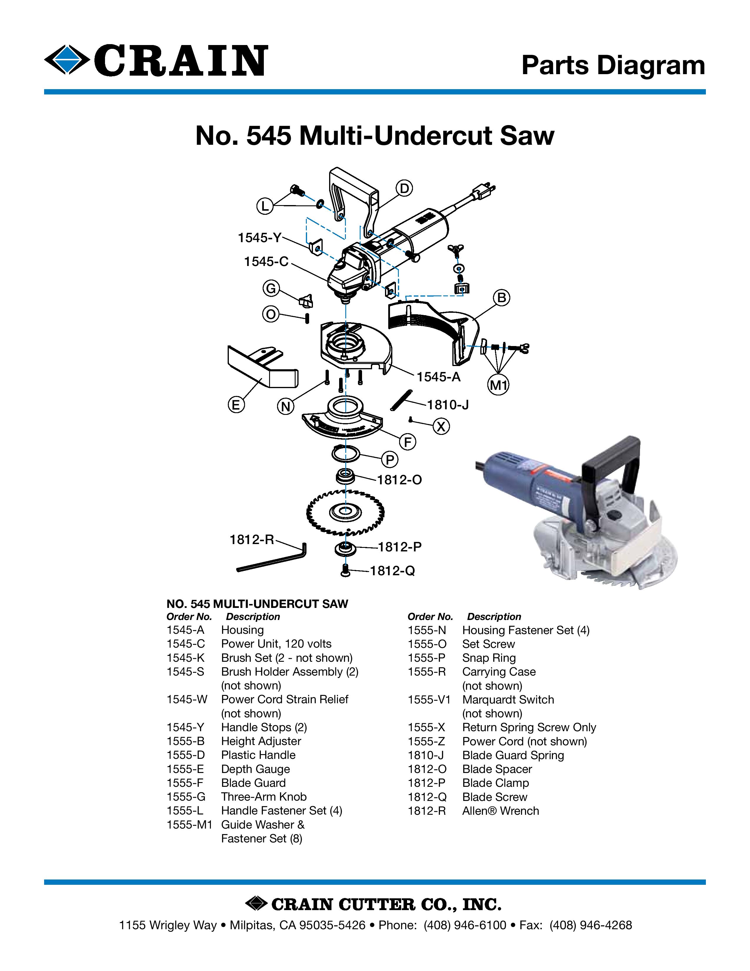 545 Multi-Undercut Saw