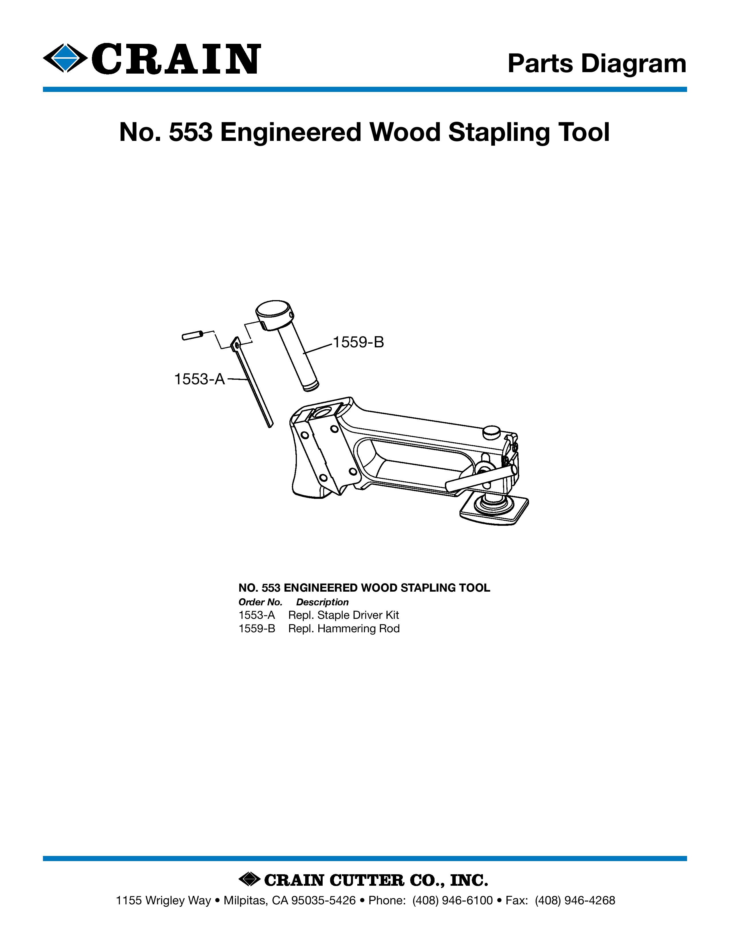 553 Engineered Wood Stapling Tool