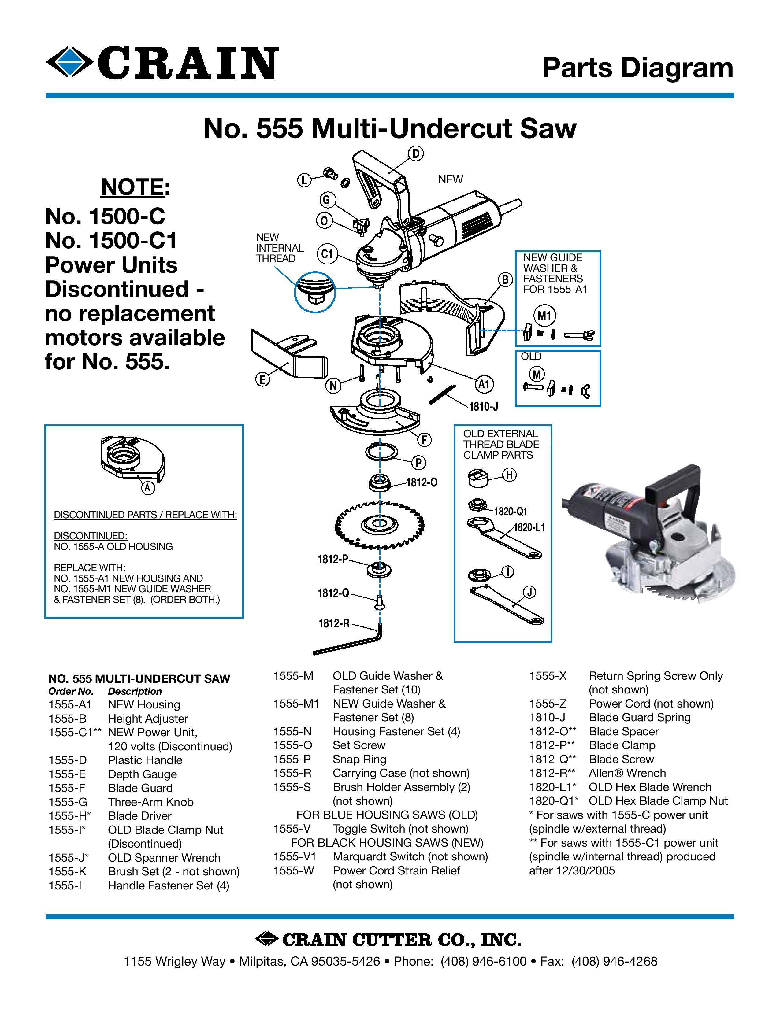 555 Multi-Undercut Saw
