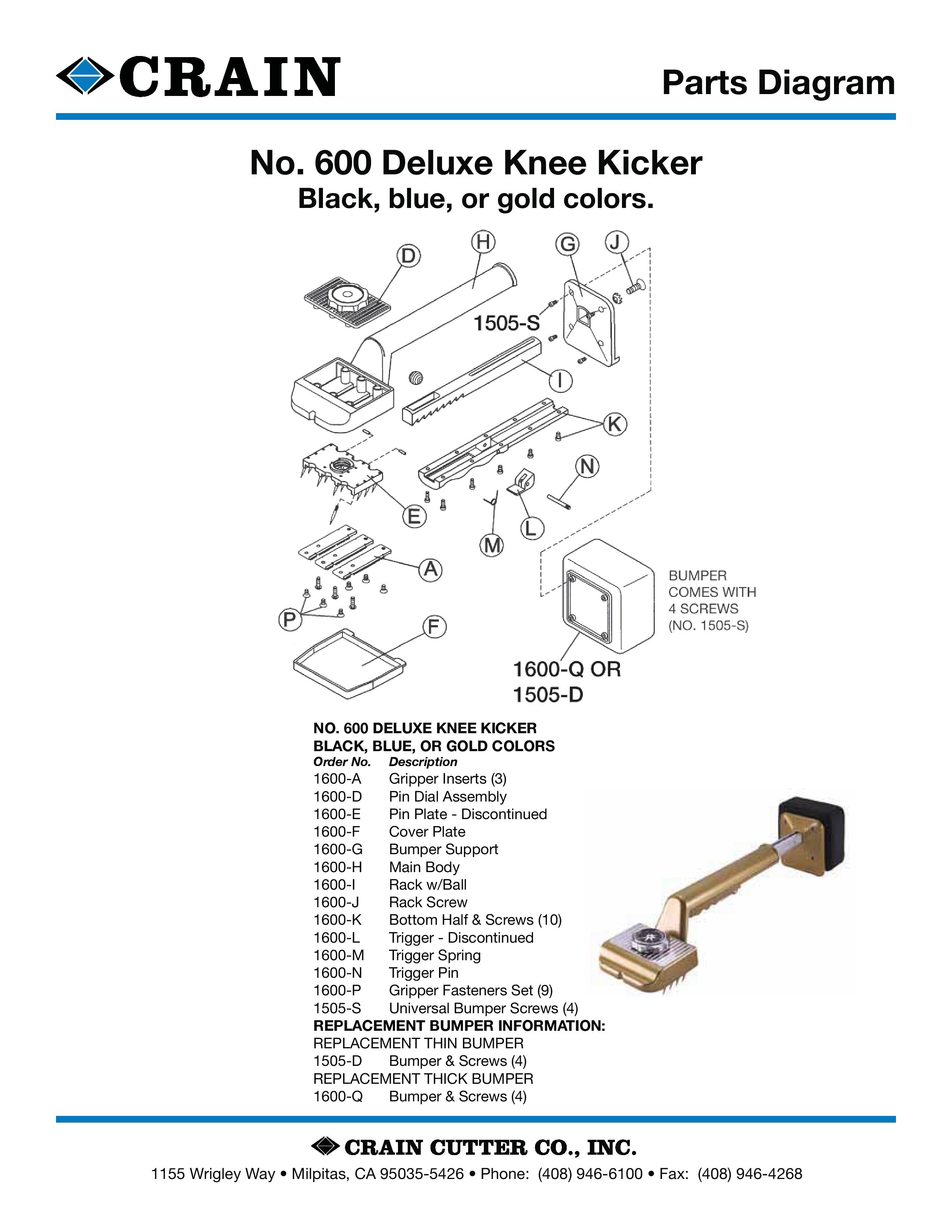 600 Deluxe Adjustable Knee Kicker