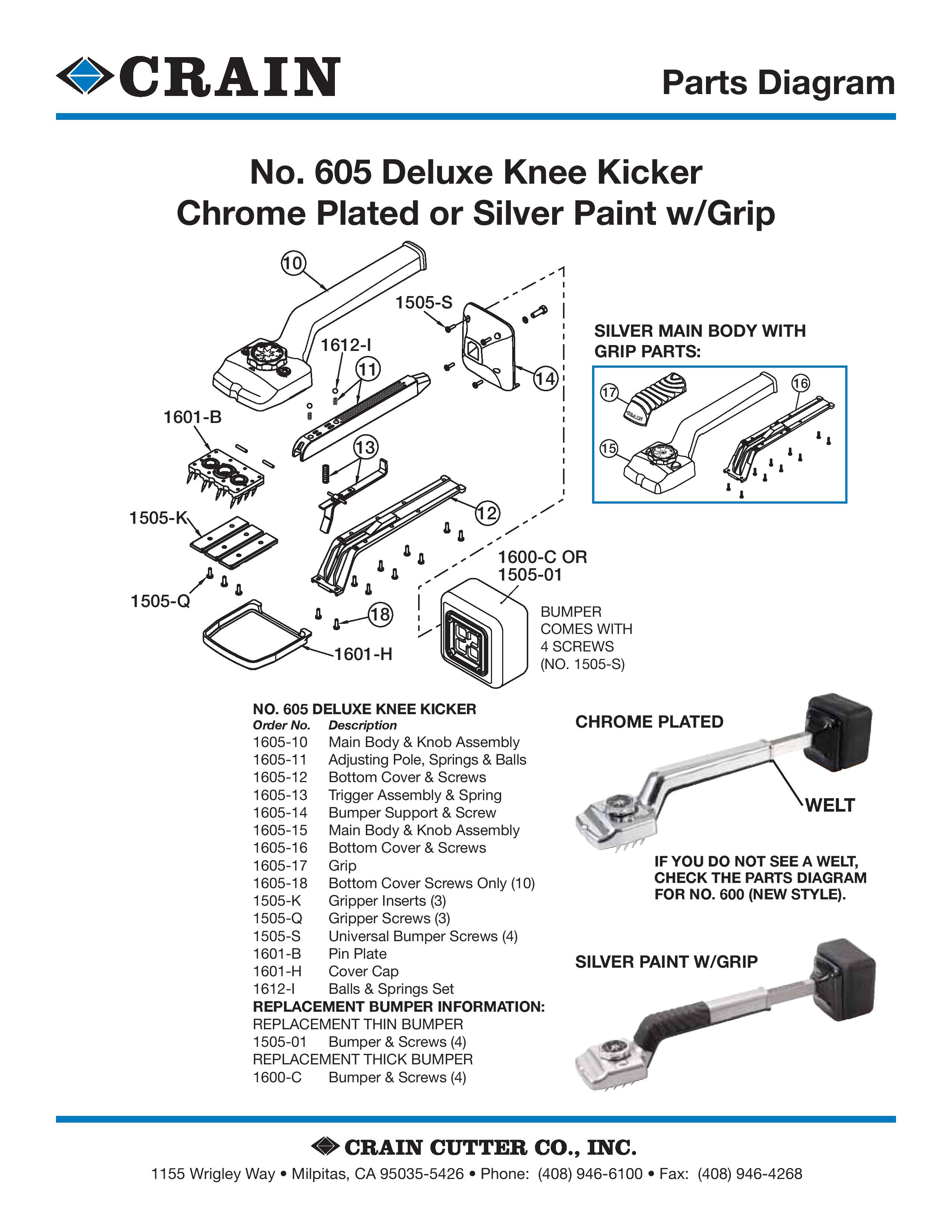 605 Deluxe Adjustable Knee Kicker