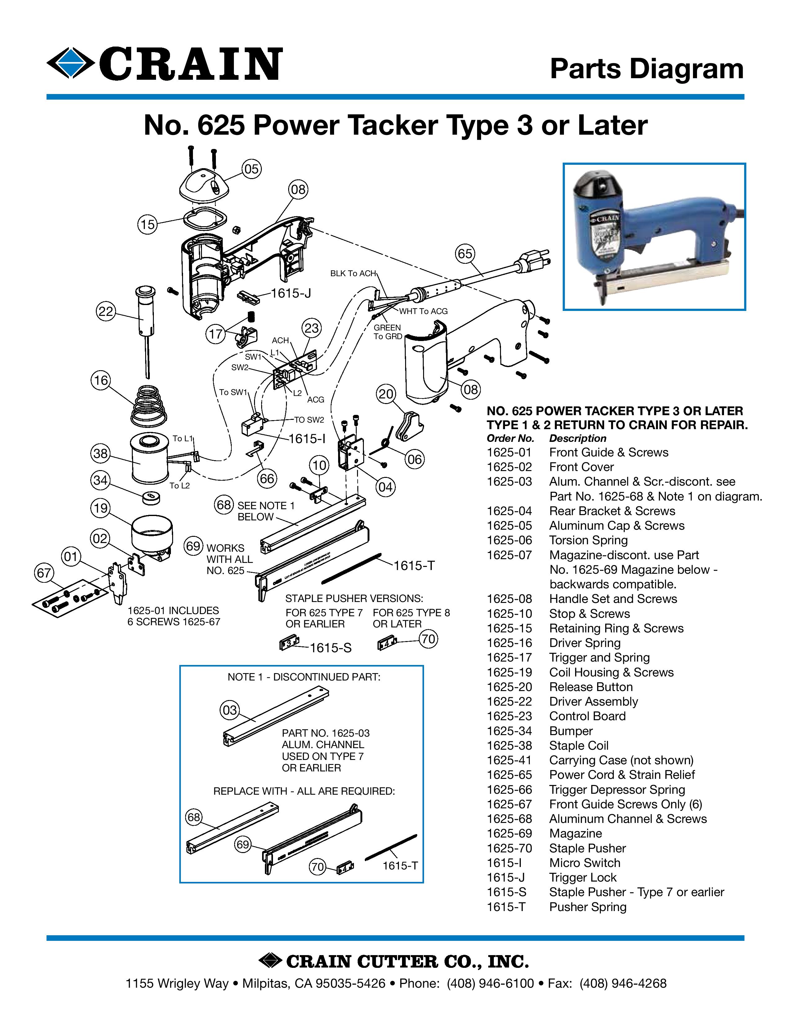 625 Power Tacker