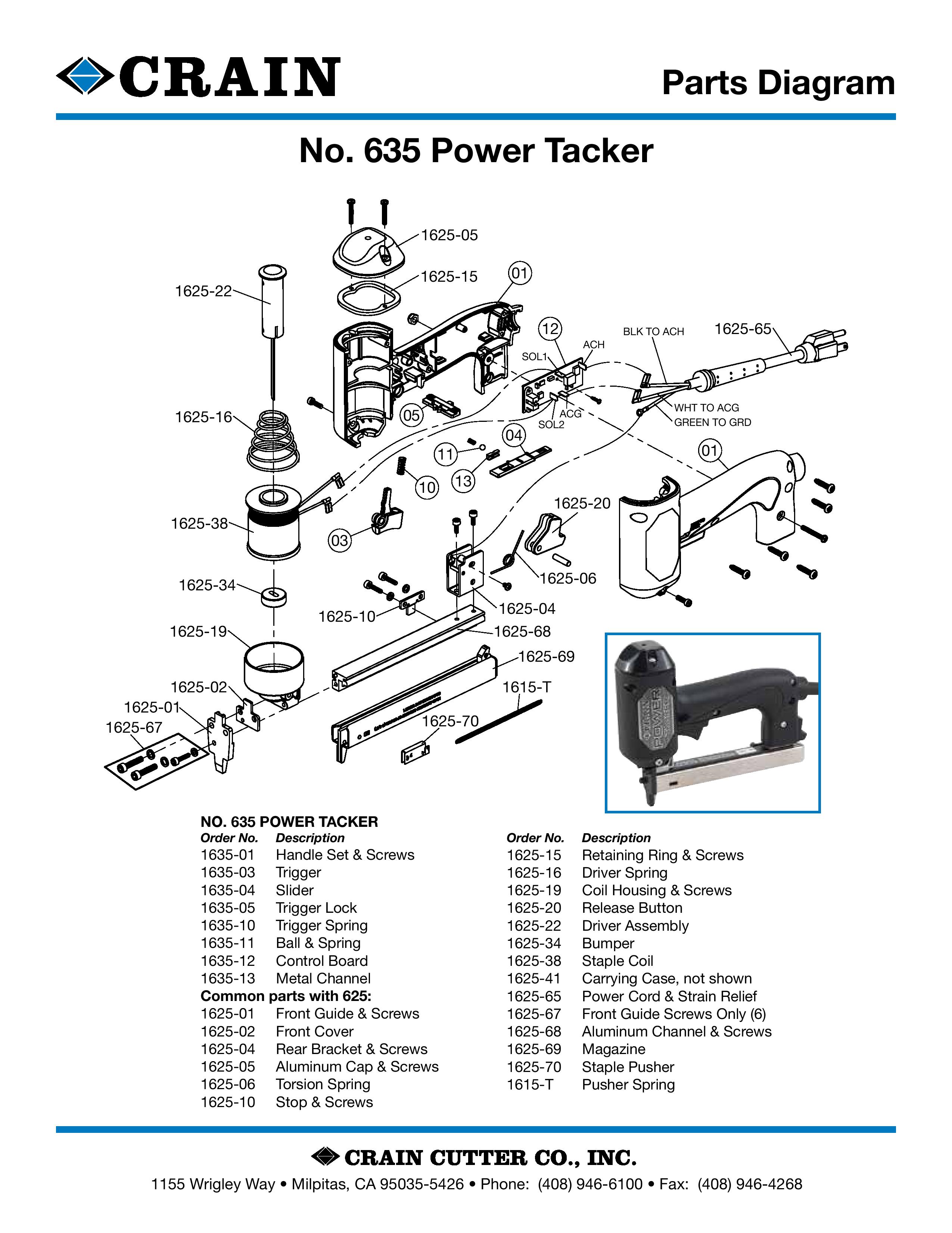 635 Opto Power Tacker