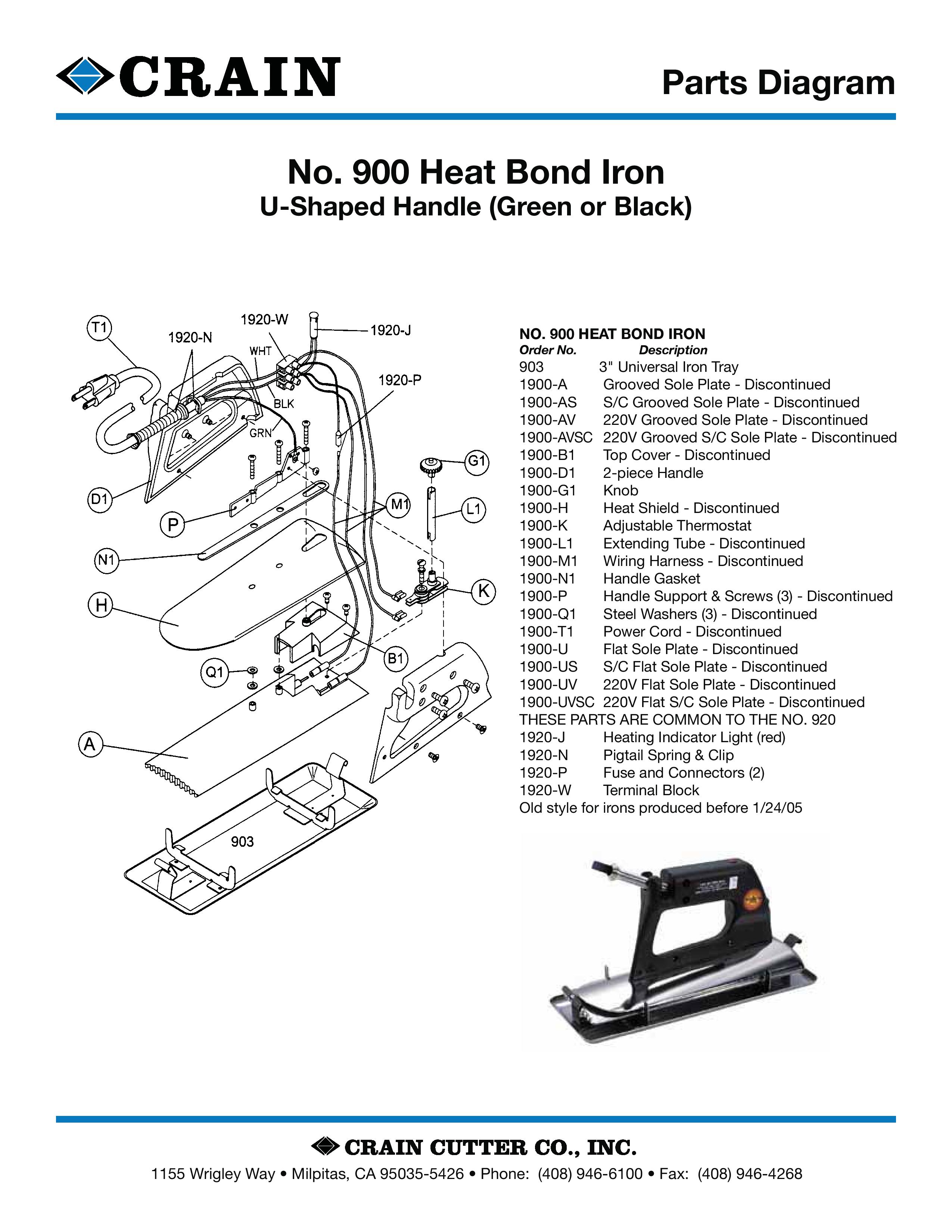 900 Heat Bond Iron