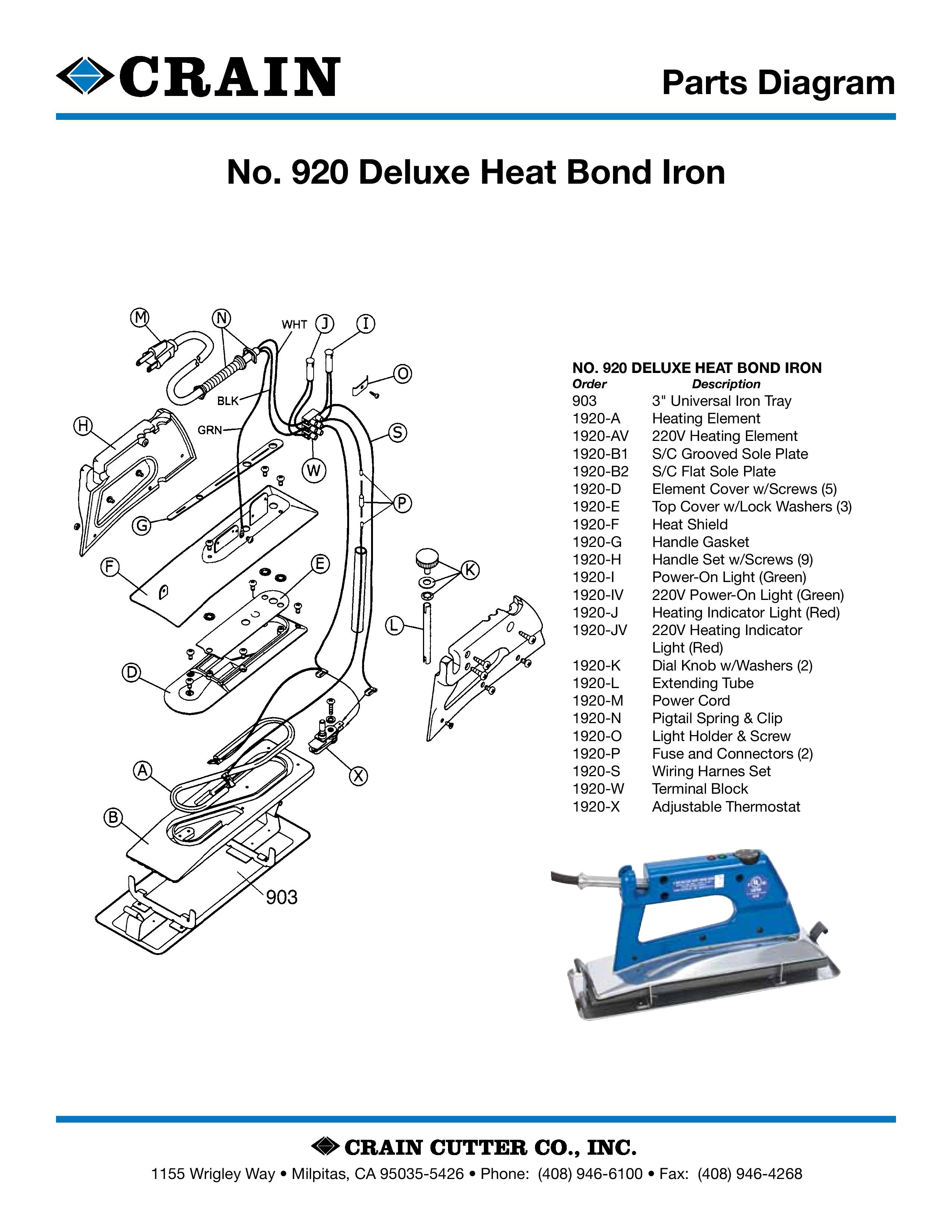 920 Deluxe Heat Bond Iron