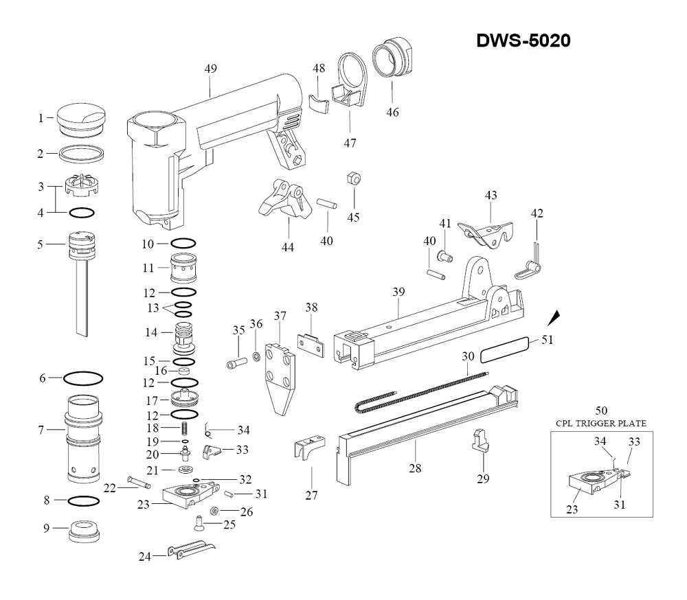 Duo-Fast DWS-5020 Parts