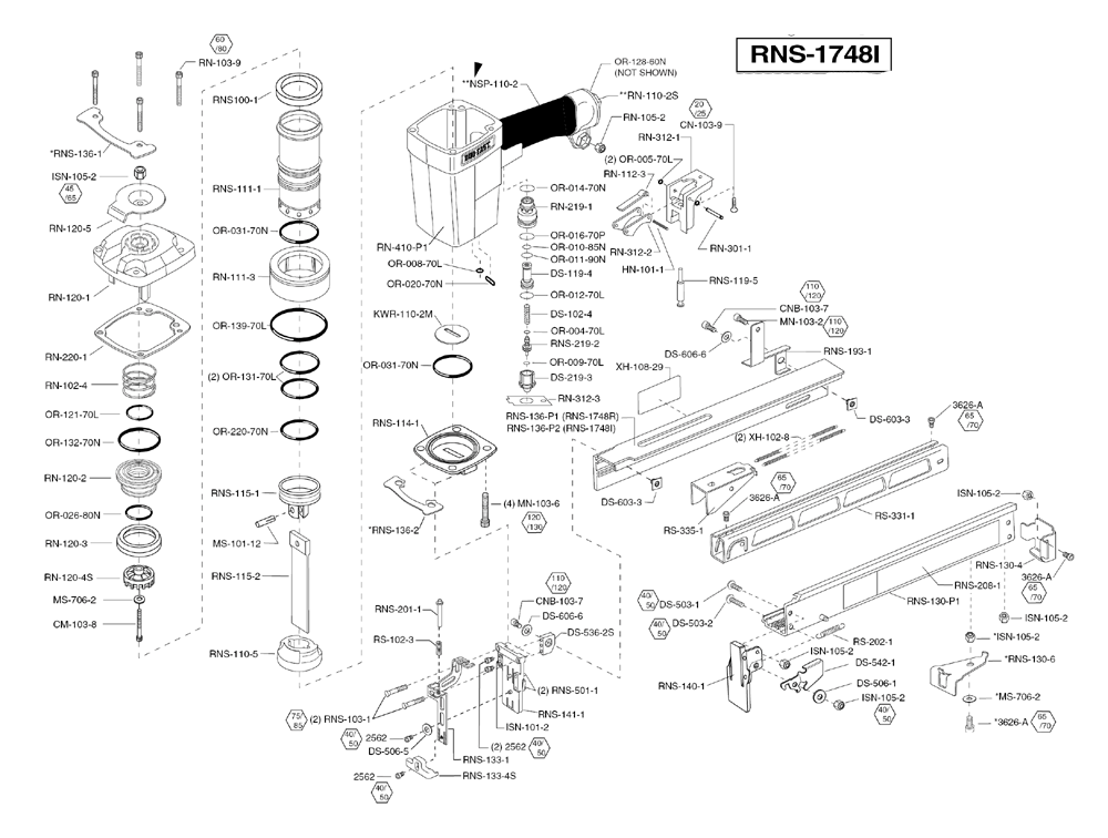 Duo-Fast RNS-1748I Parts