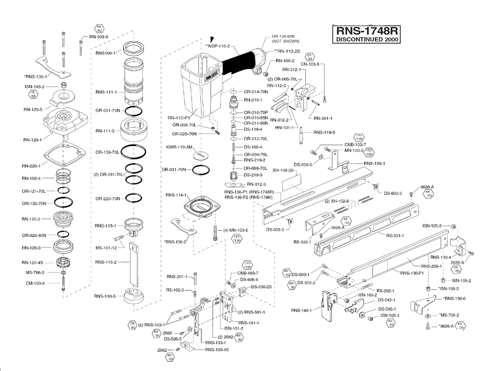 Duo-Fast RNS-1748R Parts